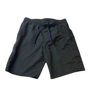 Armani Exchange A|X Men's Black Swim Trunks Size Medium Logo Beach Pool
